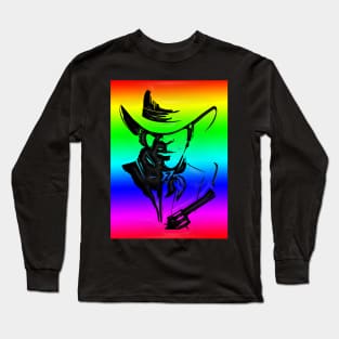 Western Era - Cowboy with Revolver Long Sleeve T-Shirt